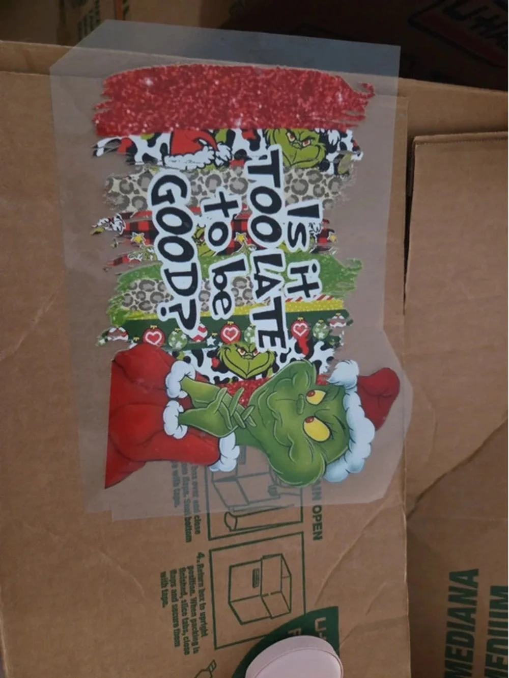 It's not Too late too be good grinch iron